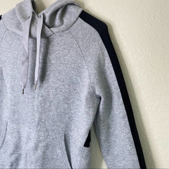 360 Cashmere Hoodie Striped Heather Gray - Picture 5 of 8